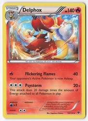 Delphox 13/124 Holo Rare XY Fates Collide
