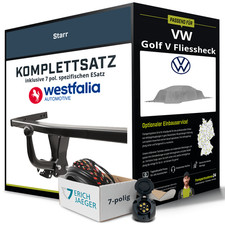 Für VW Golf V Fliessheck Typ 1K1 Anhängerkupplung starr +eSatz 7pol 03-08 NEU