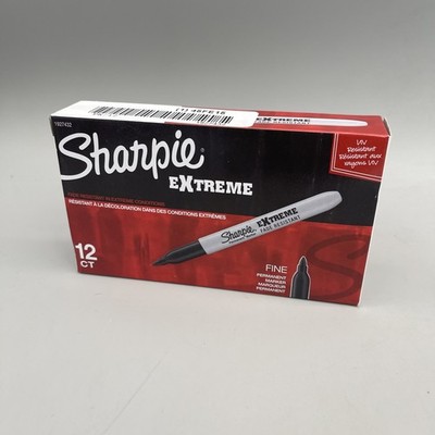 Sharpie 1927432 Extreme Marker Fine Point Black 12 Count black markers New