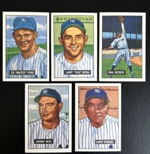 1951 Bowman RP Lot Yogi Berra Whitey Ford Rizzuto Mize Stengel Cool! Yankees!