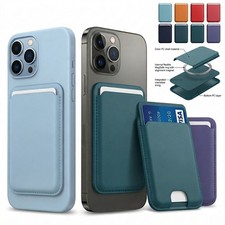 Magnetic Leather Wallet Card Holder Case for iPhone 12 MagSafe