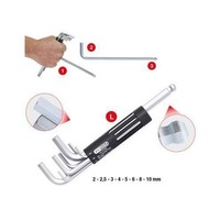 3 In 1 Innen6Kant-WinkelstiftschlüSsel-Satz,8-Tlg Lang, Kugelkopf Ks Tools