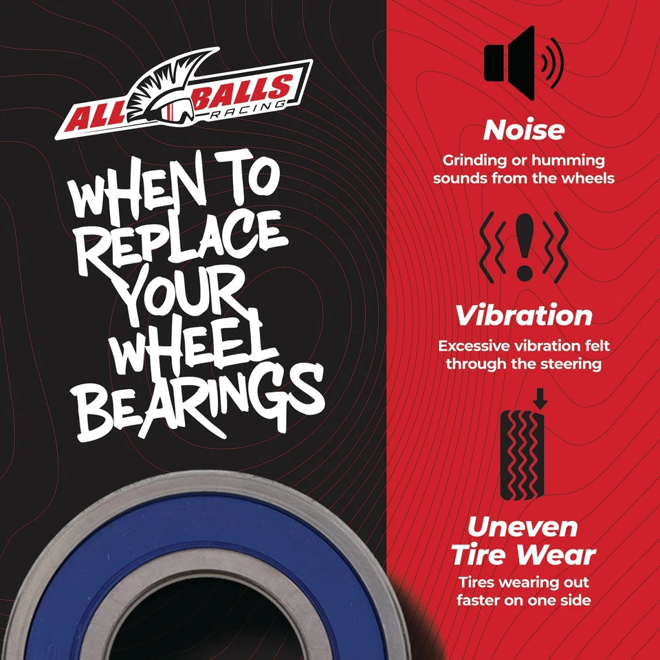 All Balls Wheel Bearing Kit Rear For Kawasaki EX 650R 06-11 KLE650 VERSYS 07-12 Foto 3 de 4