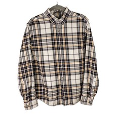 Eddie Bauer Classic Fit Plaid Button Down Shirt Men Medium Long Sleeve Casual