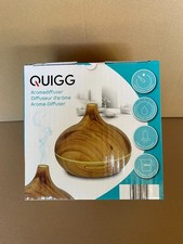 QUIGG Aroma Diffuser Luftbefeuchter 300ml mit LED Beleuchtung (Holzoptik)