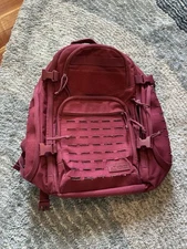 Highland Tactical Backpack Magenta Large Laser Cut MOLLE Daypack Outdoor Gear