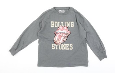 Grauer Pullover T-Shirt Mädchen UK Größe 11 Jahre NEXT