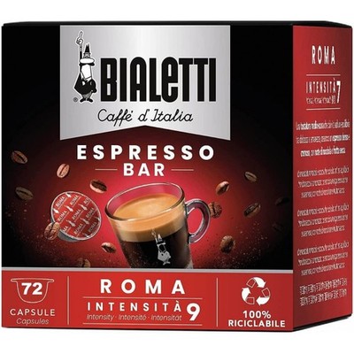 Bialetti Gusto Roma Multipack 72 Kaffeekapseln Rot Espresso