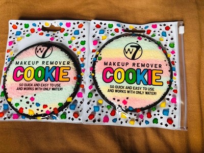 2 * W7 Makeup Remover Cookie Schwamm einfach zu bedienen und zu reinigen Make-up Entferner