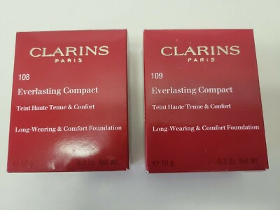 Clarins Everlasting Compact Long-Wearing & Comfort Foundation, 0.3oz NIB u chose