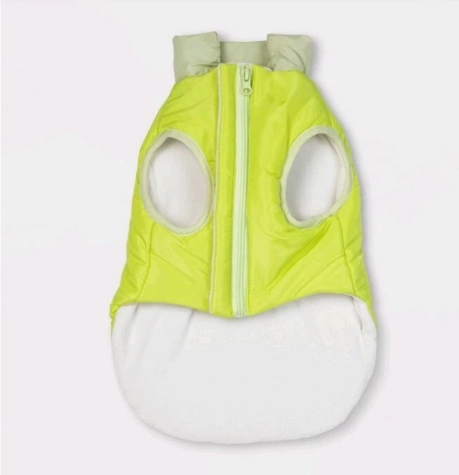 Lot Of 2 Boots & Barkley Dog Pet Puffer Vest Green & Pink Size Medium - Image 3 of 4