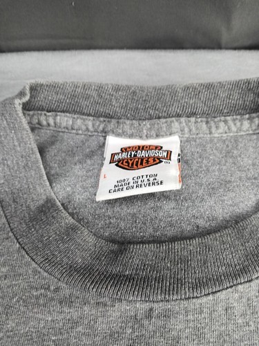 Vintage Harley Davidson 100th Anniversary Men's Gray Pocket T-Shirt N.Y. - USA - Picture 5 of 9