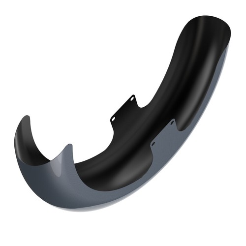 GAUNTLET GRAY METALLIC 21" Reveal Wrapper Hugger Front Fender For 09+ Harley - Bild 7 von 9