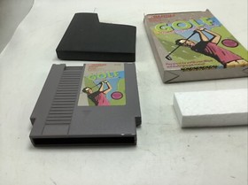 Bandai Golf Challenge Pebble Beach NES Nintendo Cartridge, Box, sleeve Styrofoam