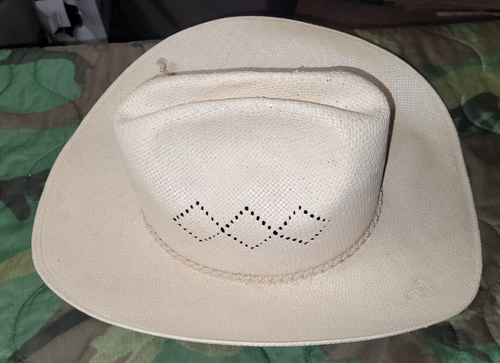 Stetson Straw 5x Cowboy hat Size 7 1/2 - Picture 3 of 7