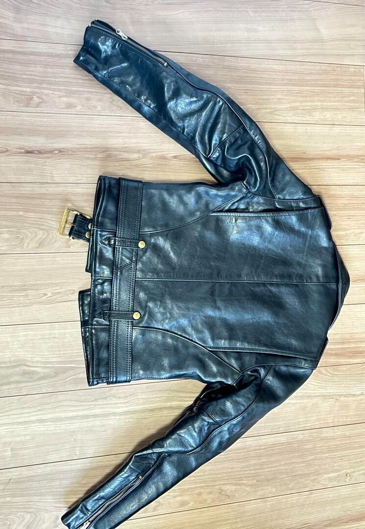 VANSON Leather Jacket C2 Double Riders Jacket Black Men Size 34 | eBay