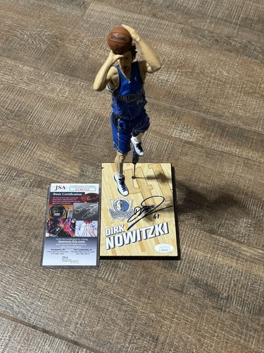 Dallas Mavericks Dirk Nowitzki Signed McFarlane Figure Figurine JSA COA