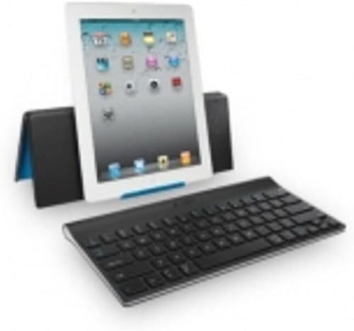 Multi-Device Bluetooth Keyboard with Ergonomic Design & Adjustable Viewing Stand - Picture 2 of 2