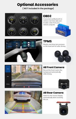 JOYING 8.9 inch Screen Head Unit Universal 1 Din Android 13 Car Radio Octa Core - Picture 13 of 17
