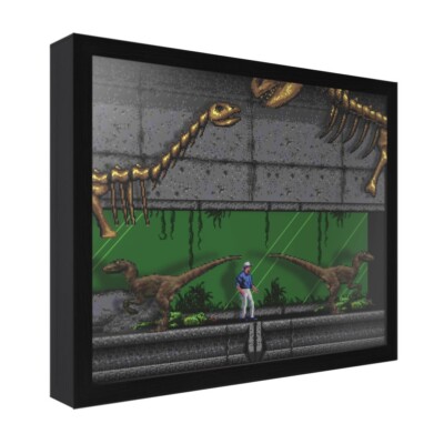 Jurassic Park (Visitor Center Boss) - 3D Shadow Box (11'' x 14'')