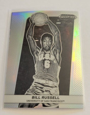 Bill Russell 2022 Prizm Draft Picks Flashback Silver Prizm Card #FB-BR
