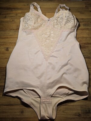 Strammes MAMSELLE Korselett MiederBody 1281, Gr. 100 Cup C, Haut, NEU * VINTAGE