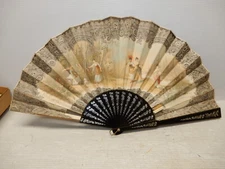 ANTIQUE FRENCH HAND FAN 