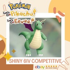 Dragonite Shiny ✨ Pokémon Let’s Go Pikachu Eevee Battle Ready 6 IV Competitive