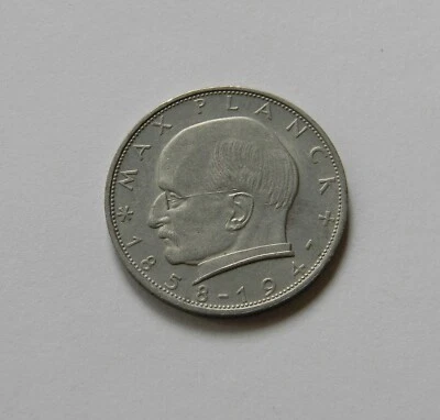 BRD: 2 DM 1964 F "MAX PLANCK", J. 392, prägefrisch/unc., I. - Bild 1 von 2