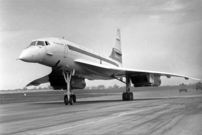 Concorde 002 Start in Fairfield, Gloucestershire 1970 4x6 Foto
