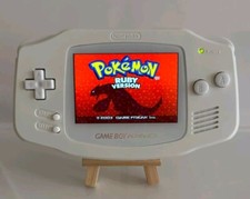 Nintendo Gameboy Advance IPS GBA USB-C 1800 mAh Backlit Screen V5 Game Boy White