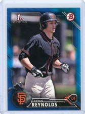 2016 Bowman First Bowman Blue Paper #BD-77 Bryan Reynolds No 107 of 150