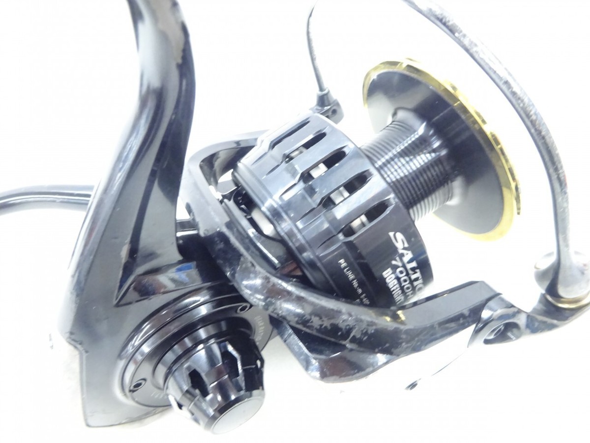 DAIWA 15 Saltiga 7000H Dogfight Big Gme Reel Used From Japan DAIWA 15 Saltiga 7000H Dogfight Big Gme Reel Used From Japan