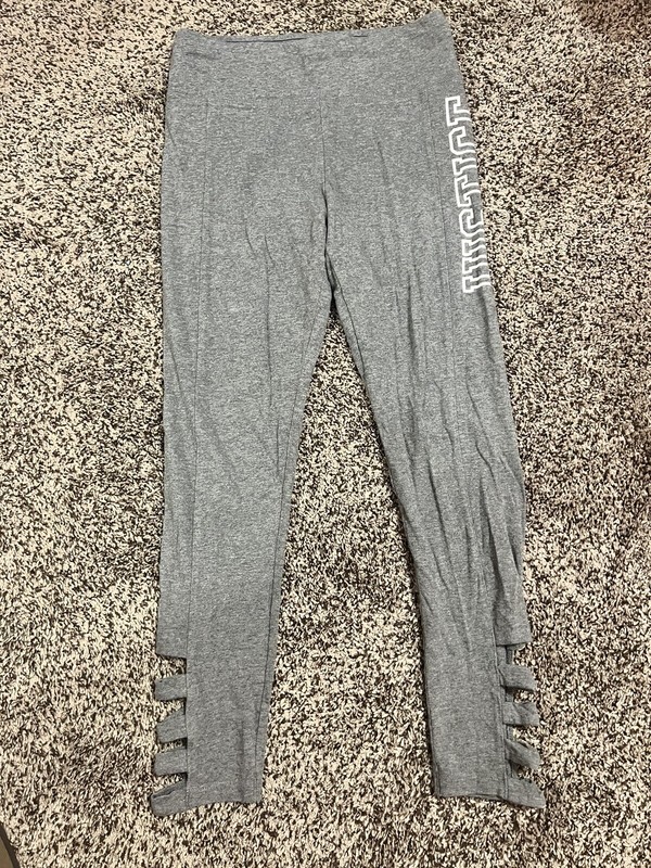 Girls Gray Justice Leggings Size 14