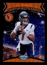 C.J. STROUD 2024 PANINI CERTIFIED #1 CERTIFIED STARS ORANGE #108/149 BF6599