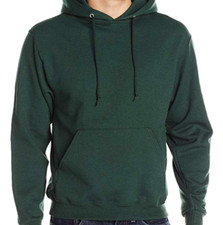 Jerzees Men's Pullover Fleece Hoodie Sweatshirt, Medium, Forest Green