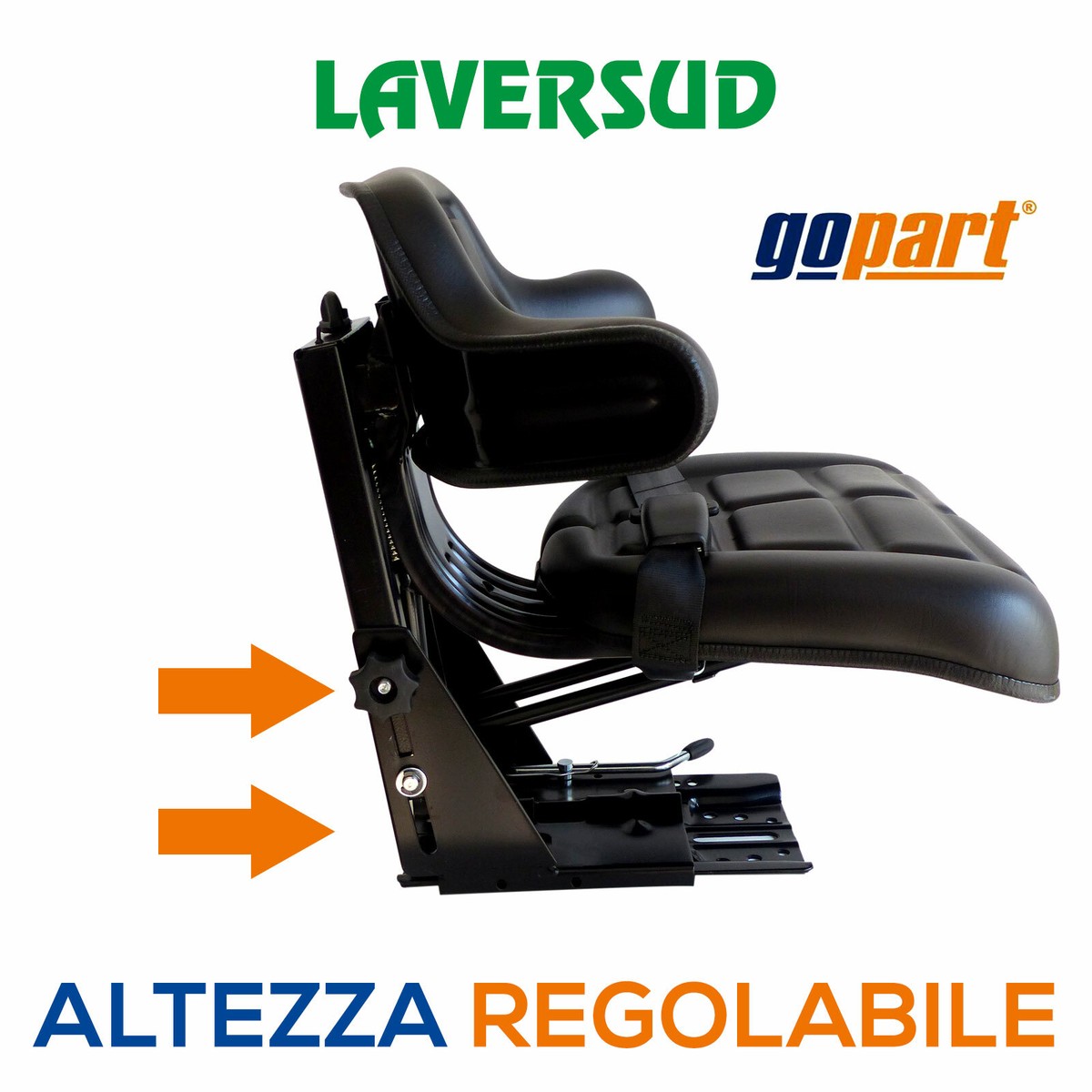 Sedile Con Braccioli E Cintura Per Carrelli Elevatori - Schienale Regolabile - Modello TS29000GP - Foto 6