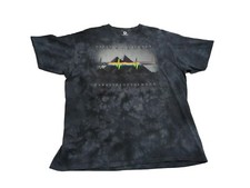 Pink Floyd Liquid Blue Dark Side Of The Moon Tie Dye T-Shirt Mens XL