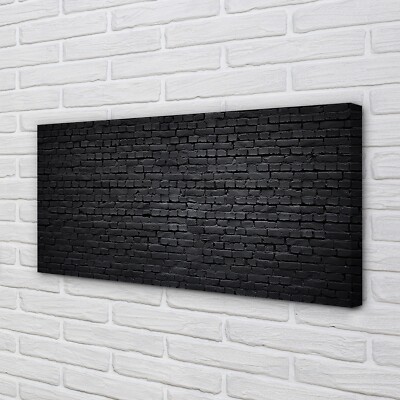Tulup Leinwandbild 140x70 Wandkunst Steinbacksteinmauer