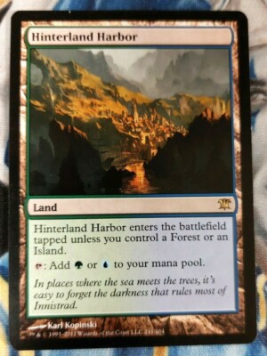 Hinterland Harbor MTG Innistrad Rare Land Slightly Played x1 JS1