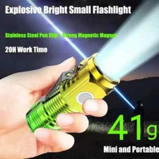 3LED Super Bright Flashlight Portable Mini Burst Flash Torch Rechargeable Outdoo