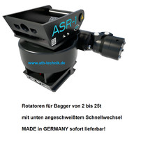 Rotator Hydraulik Drehantrieb ASR-3 mit Schnellwechsler MS-08 Bagger bis 12t