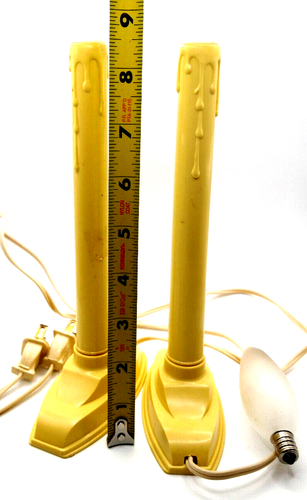 Vintage Electric Drip Candles Two Both Work Bulbs Included Great Christmas - Picture 2 of 3