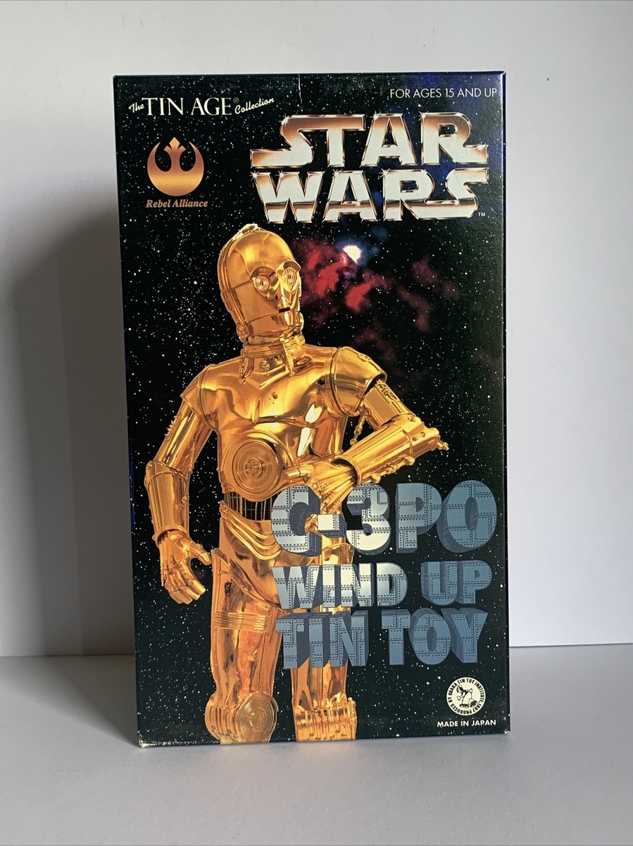 Star Wars C-3PO Wind Up Tin Figure Gold H:25cm with Box NEW Star Wars C-3PO Wind Up Tin Figure Gold H:25cm with Box NEW