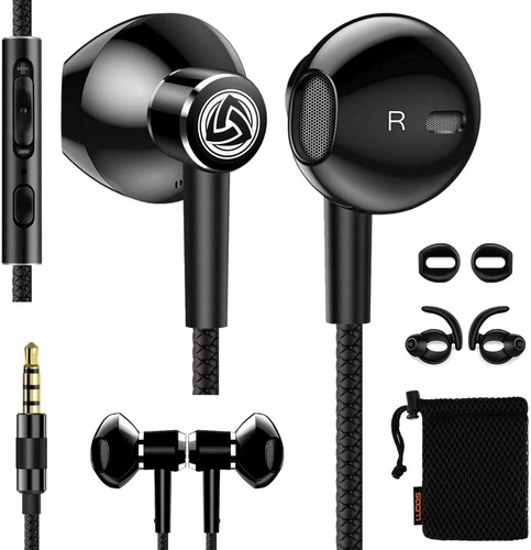 LUDOS SPECTA Auricolari In-Ear Cuffie con Cavo Microfono Universale per  Chiam | eBay