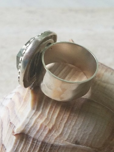 Silpada Sterling Silver Pyrite Fantasy Ring Size 7.5 RETIRED R2936 - Picture 6 of 11