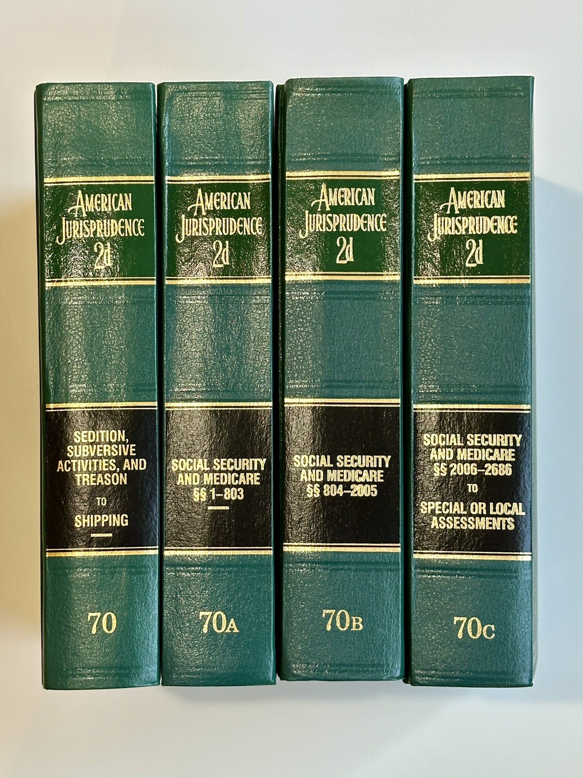American Jurisprudence 2d State & Federal Vol.70, 70A, 70B & 70C w