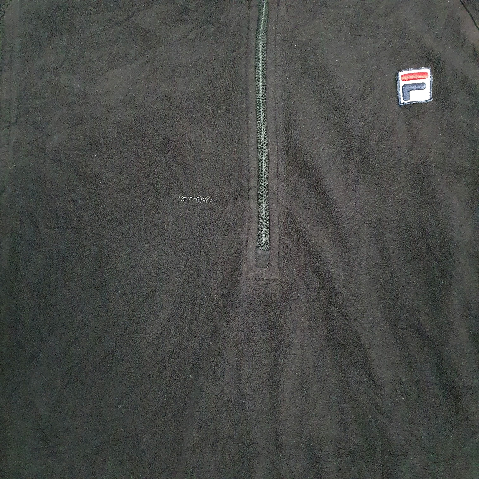 FILA 1/4 Quarter Zip Polyester Fleece Jumper Mens XL image 4