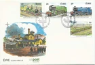 1984 Irish Railways FDC  First Day Cover Ireland Series Rycroft Trains CIE GNR