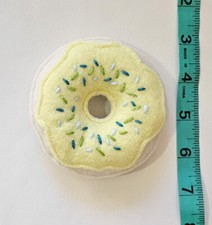 Stuffed Felt Glazed Donut Doughnut Gift Food Sprinkled Chocolate Decor lemon